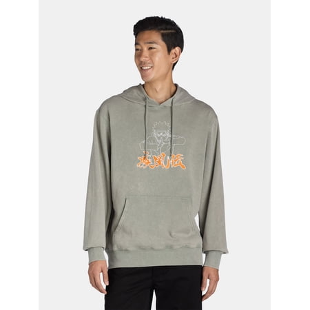 Naruto Shippuden Men's & Big Men's Pullover Graphic Hoodie Sweatshirt, Size XS-3XL
