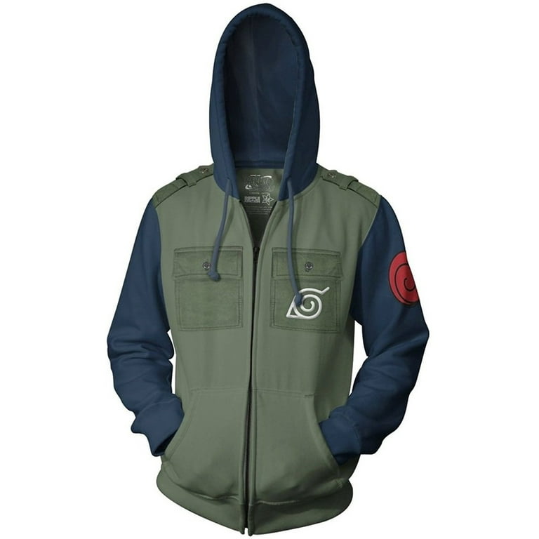 入荷nowオンラインストア Kakashi Shippuden Naruto Cosplay Zip Fleece Adult Military Clothing