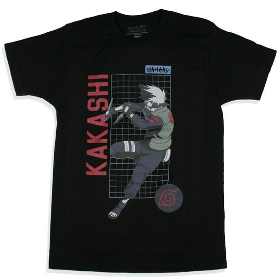 Naruto Shippuden Men's Kakashi Hatake Character Adult T-Shirt