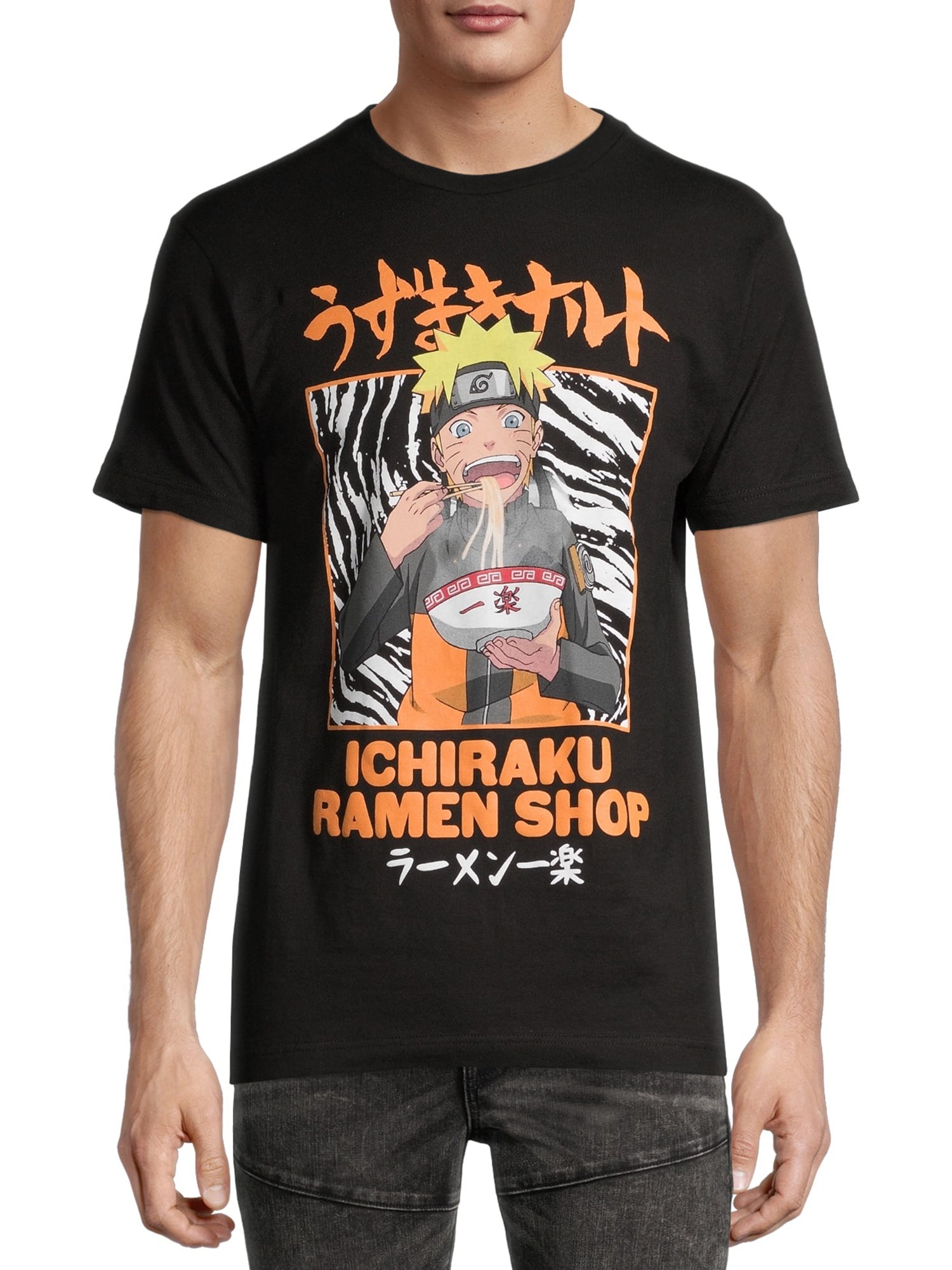Naruto Shippuden and Big Men's Ramen Graphic T-Shirt - Walmart.com