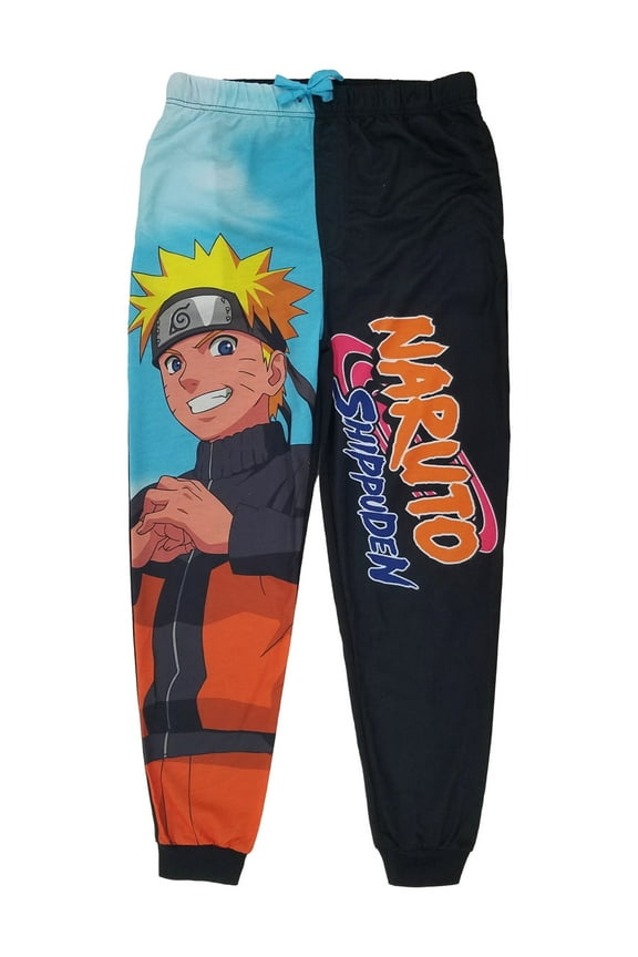 Mens Anime Graphic Jogger Style Sleep Pants Pajama Bottoms L