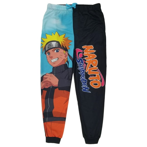 Naruto Shippuden Mens Anime Graphic Jogger Style Sleep Pants Pajama Bottoms M