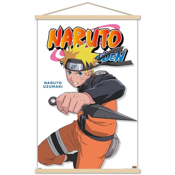 Naruto Shippuden - Naruto Feature Series Wall Poster with Magnetic Frame, 22.375" x 34"