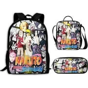 Naruto Shippuden: Naruto, Sasuke and Sakura 16" Backpack 3 piece set