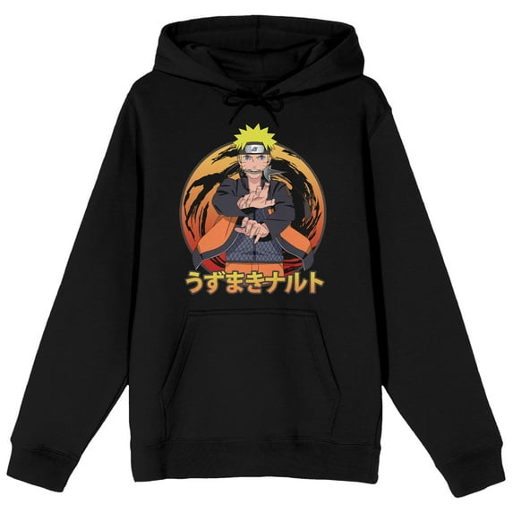 Naruto Shippuden Naruto Uzumaki Men's Black Sweatshirt-XL