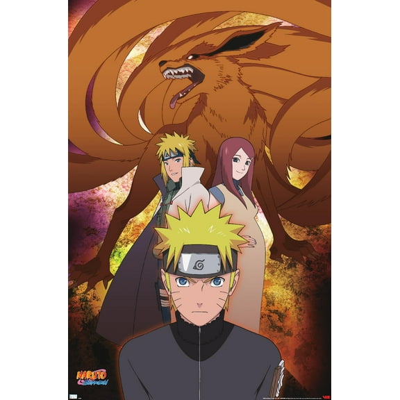 Naruto Shippuden - Nine-Tails Group Wall Poster, 22.375" x 34"