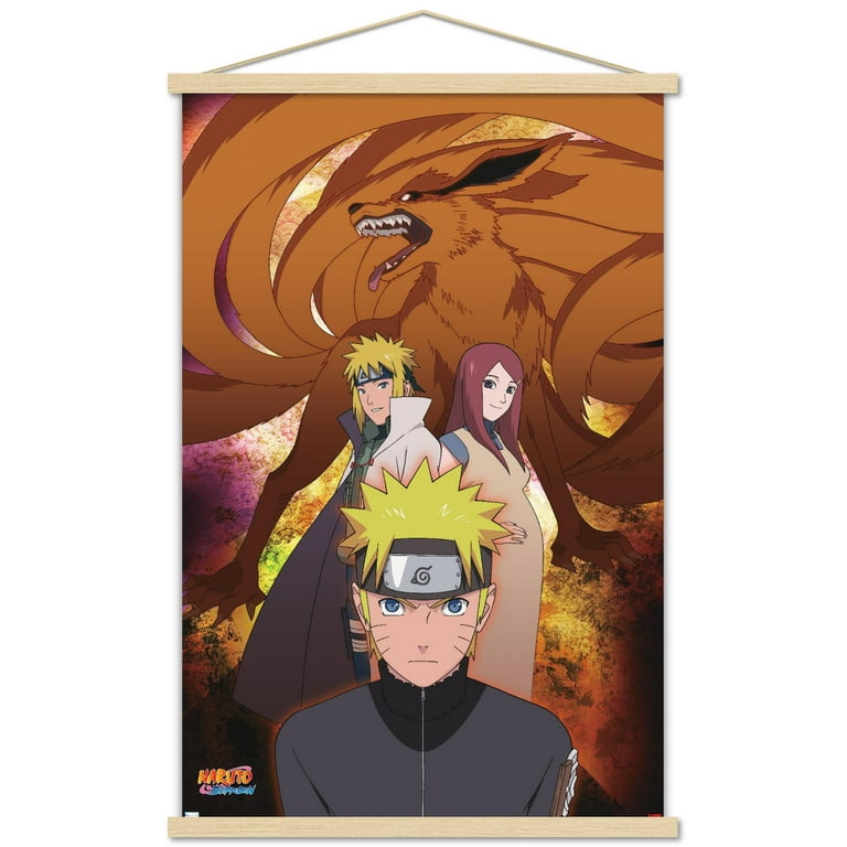 Naruto Shippuden - Nine-Tails Group Wall Poster with Magnetic