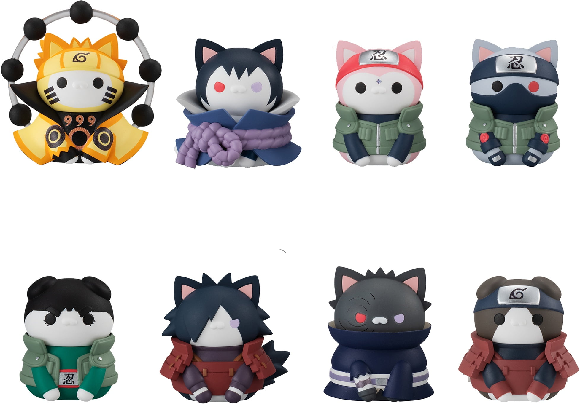 Naruto: Shippuden Nyaruto! Defense Battle of Village of Konoha! Mega Cat Project Mini-Figure Box of 8