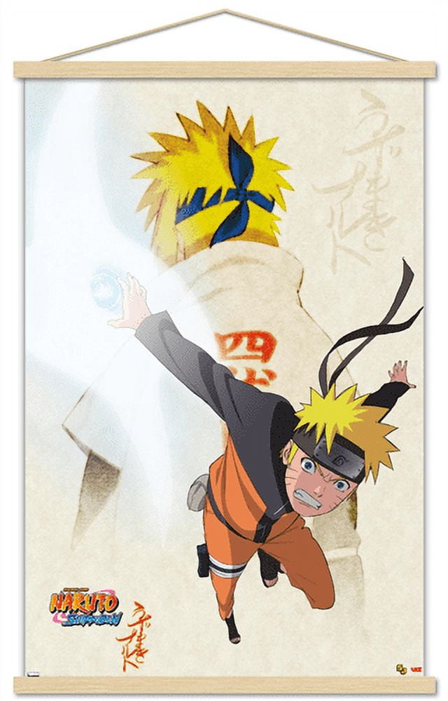 NARUTO Black Framed Poster (8x12 Inches) For Anime Naruto Fans