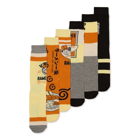 Naruto Shippuden Ramen Socks, 6-Pack
