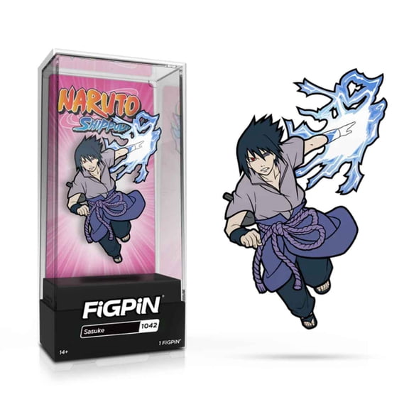 Naruto Shippuden Sasuke Uchiha FiGPiN #1042 Anime Enamel Pin