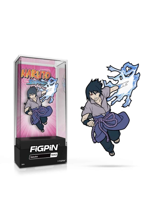 Naruto Shippuden Sasuke Uchiha FiGPiN #1042 Anime Enamel Pin