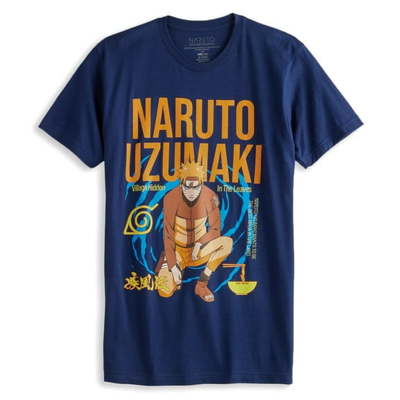 Naruto Shippuden T-Shirt Men's Hidden In The Leaves Adult Anime Top