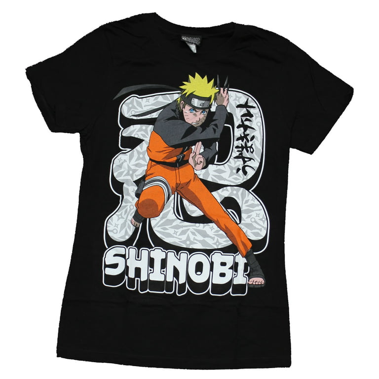 Naruto Shippuden Youth T-Shirt - Vintage Black Tag Posed Over