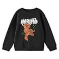 thumbnail image 1 of Naruto Single Color Leaping Naruto Crew Neck Long Sleeve Youth Black Sweatshirt-Medium, 1 of 5