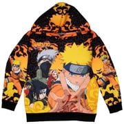 Naruto Sublimated Long Sleeve Pullover Hoodie Boys & Teens, Sizes 4 18