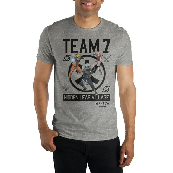 Naruto Team 7 Heather T-Shirt-Medium