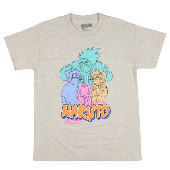 Naruto Team 7 T-Shirt Boys' With Naruto, Sasuke, Sakura, & Kakashi