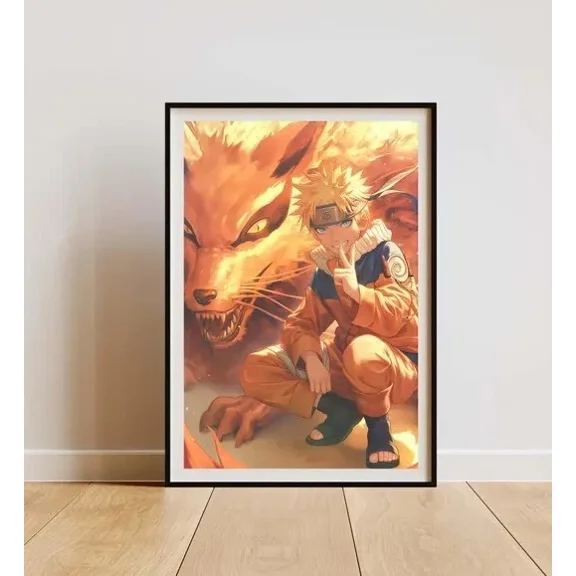 Naruto The Famous Konoha Ninja Ramen Japan Kyubi Kurama 3 Home Decor Paper Poster Print Only