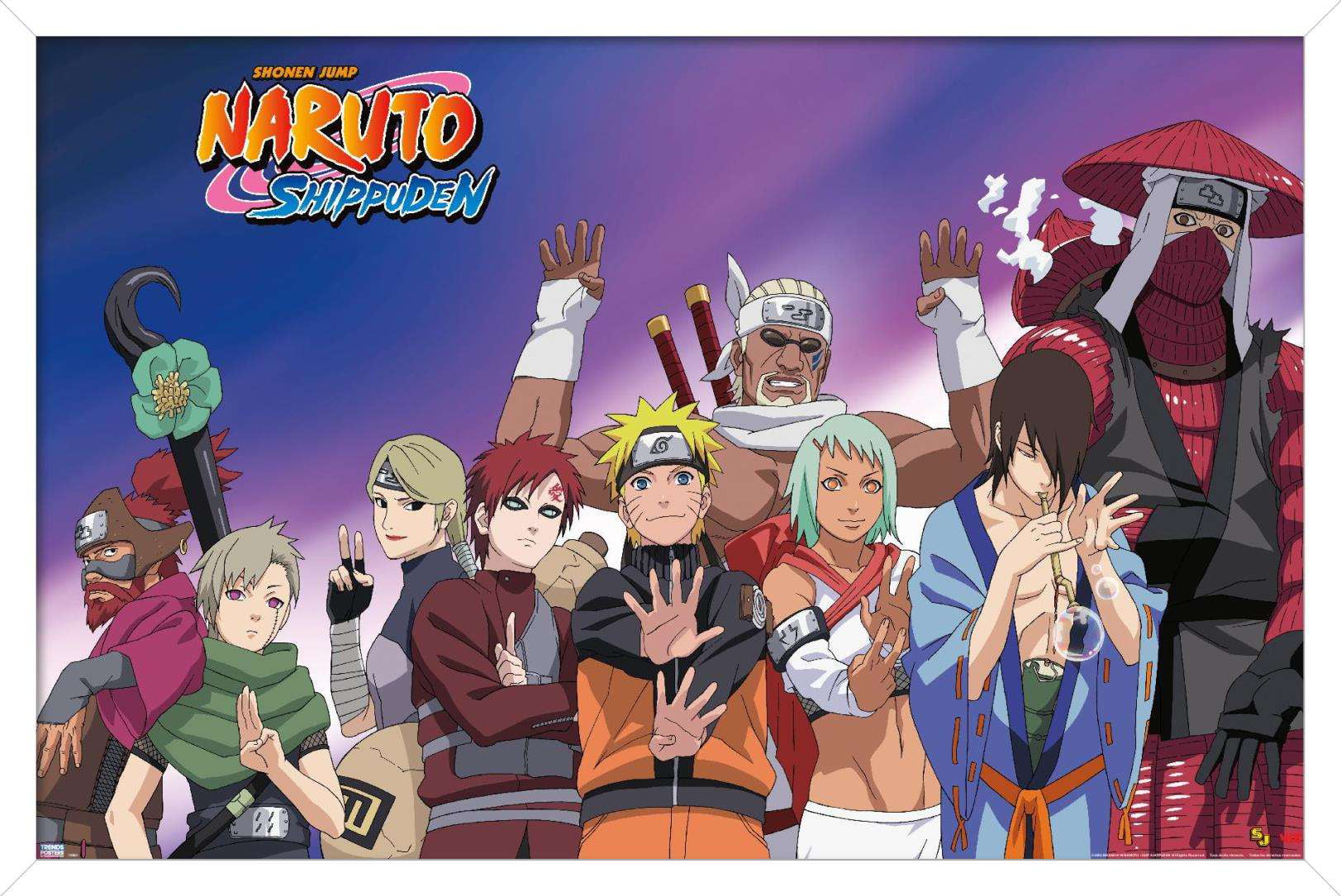 Naruto Shippuden Anime Main Characters Anime Poster