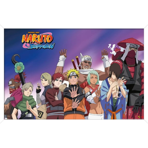 Naruto - Together Wall Poster, 22.375" x 34", Framed