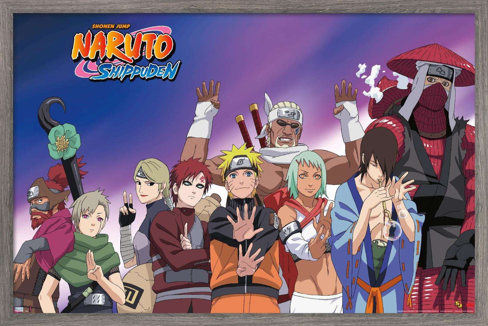 Naruto - Together Wall Poster, 22.375" x 34", Framed