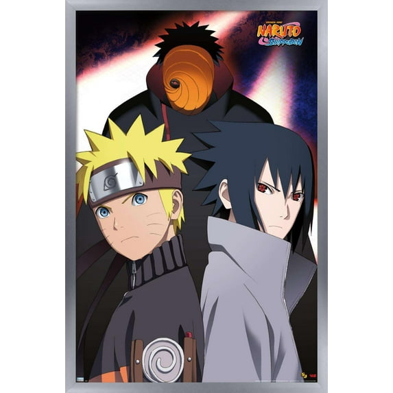 Naruto - Trio Wall Poster, 22.375" x 34", Framed