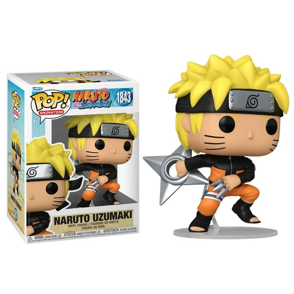 Naruto Uzumaki with Shuriken Funko Pop! Naruto Shippuden - Collectible Vinyl Figure #1843 with Case