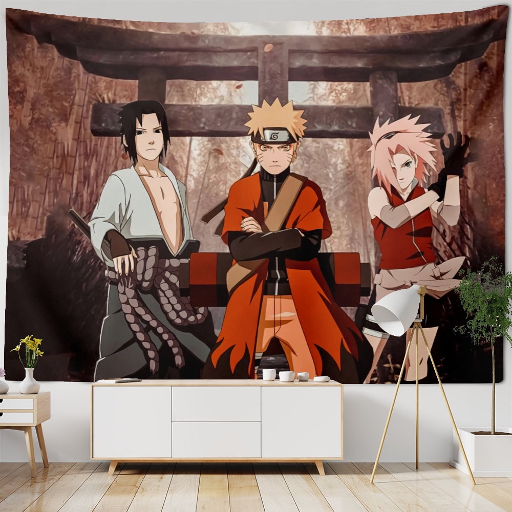 Naruto Wall Hanging Wall Tapestry Anime Tapestries Hanging Cloth Wall Hanging Art Anime Tapestrys Wall Decoration Living Room College Dormitory Room Home Decoration Walmart