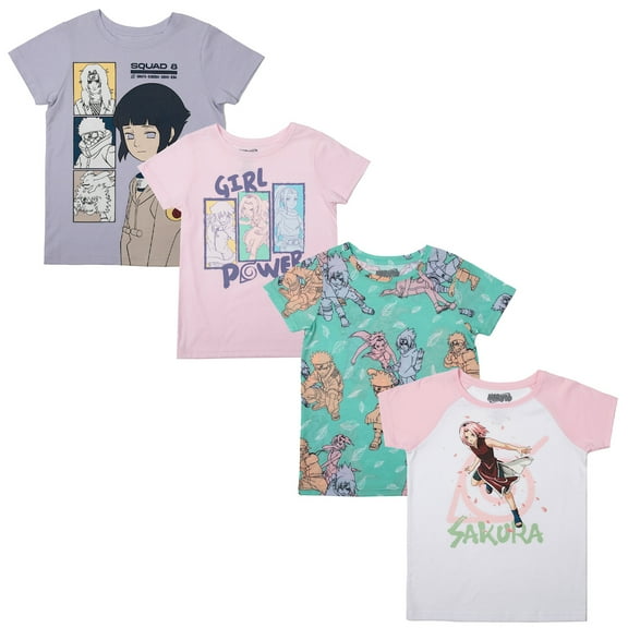 Naruto Youth Girls 4 Pack Tee-Medium