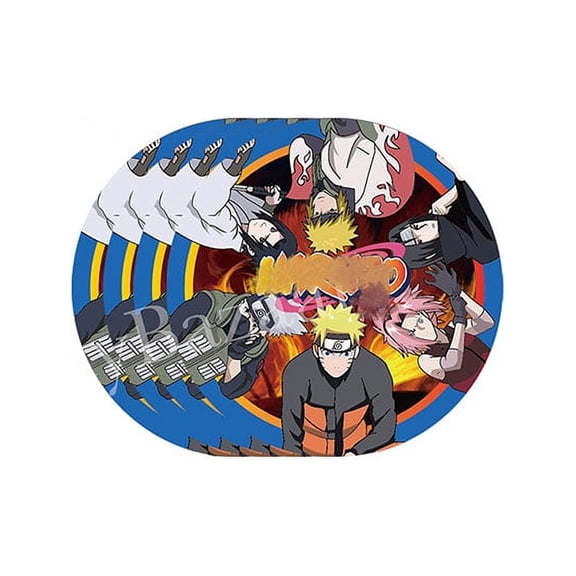 Naruto birthday decorations anime plate 8pcs,