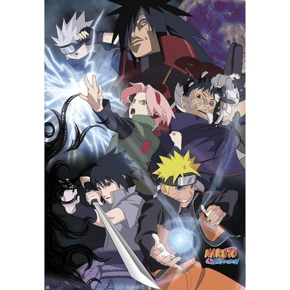 Naruto vs Sasuke - Anime Manga Poster Unframed Size 24''x36'' GooGate
