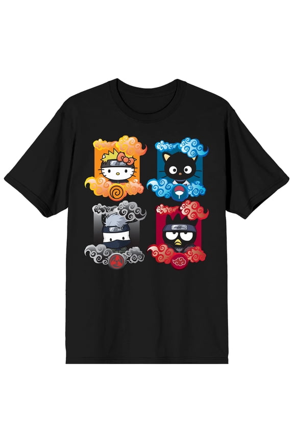 Anime Men's & Big Men's Short Sleeve Black Graphic Tee, Sizes S-3XL