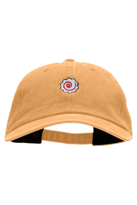 Narutomaki Embroidered Unstructured Cotton Cap - Gold OSFM
