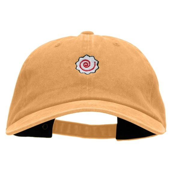 Narutomaki Embroidered Unstructured Cotton Cap - Gold OSFM