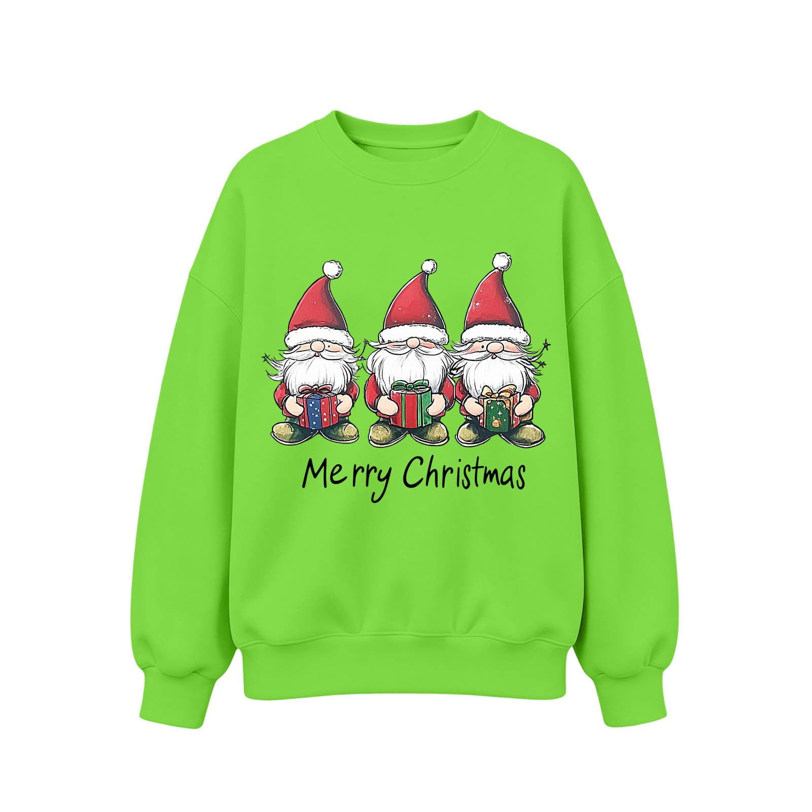 Narveanno Girls Sweatshirt 3 Classic Red Hat Gnome Hold Color Gift ...