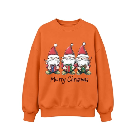 Narveanno Girls Sweatshirt 3 Classic Red Hat Gnome Hold Color Gift ...