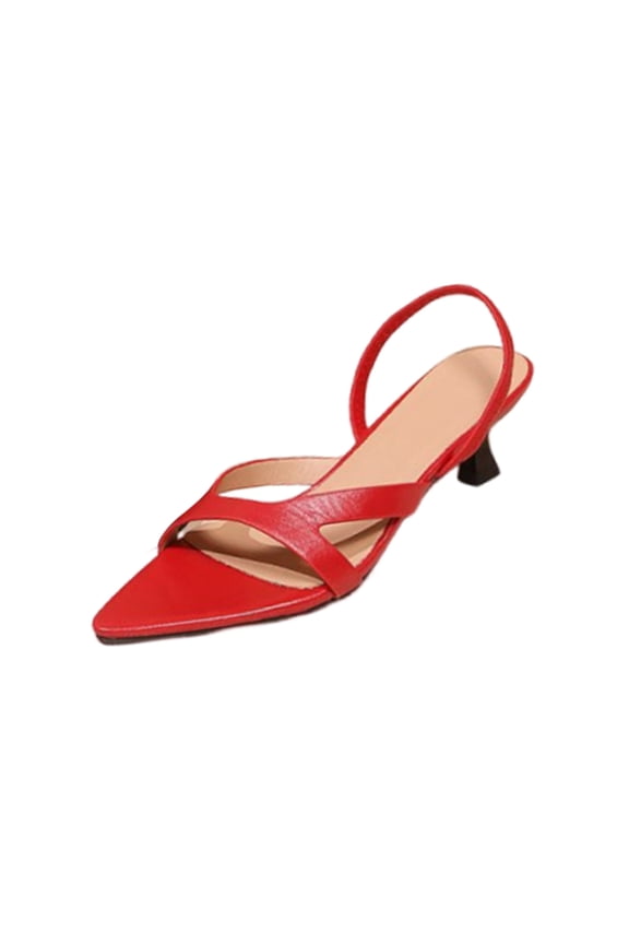 Kitten Heel Sandals for Women Flip Flop Strappy Mule heels Comfort Casual Thong Slide Heeled Sandals