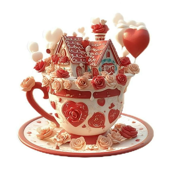 Narveanno Valentines Day Decorations - Valentines Decor - 2D Valentine's Day Cupcake Table Decorations Aggrek Wear Decorations