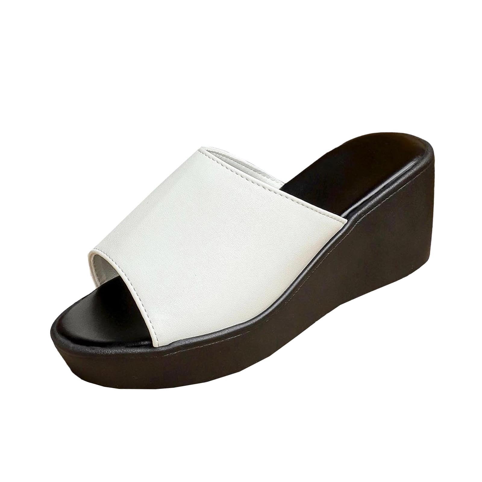 Narveanno Women's Platform Slide Sandal Wedge Heels Slip On Comfort — free download