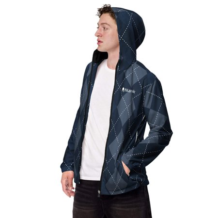 Narvik Windbreaker Jacket, Argyle Blue, Size S