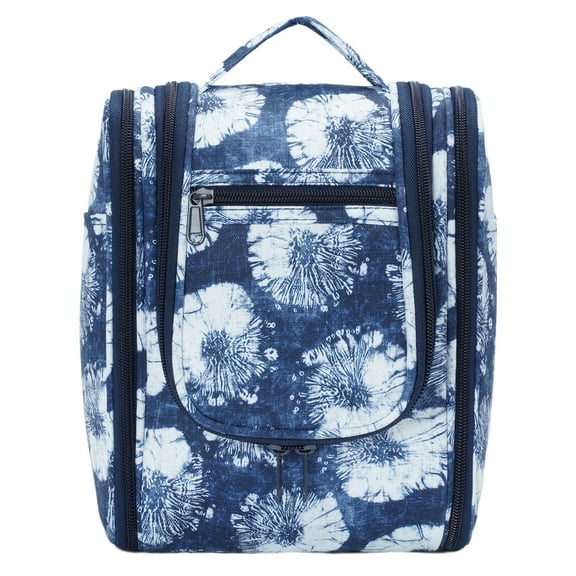 Narwey Hanging Toiletry Bag with Hook Makeup Cosmetic Organizer with Multiple Compartments Foldable for Men Women Travel Essentials, Medium