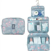 Narwey Hanging Travel Toiletry Bag Waterproof Cosmetic Make-up Organizer,Flamingo