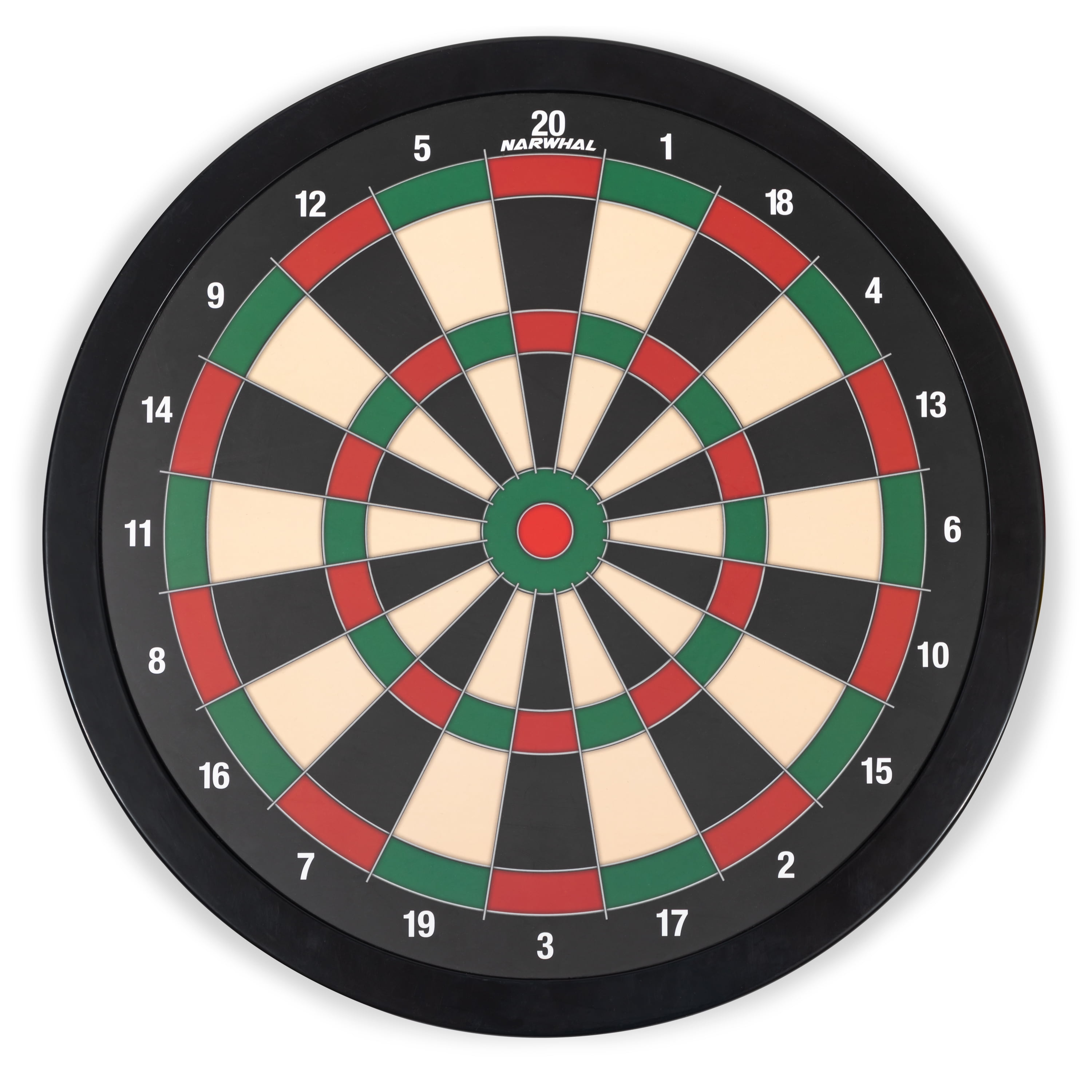 Narwhal 15.5” Dartboard; Includes Six Darts
