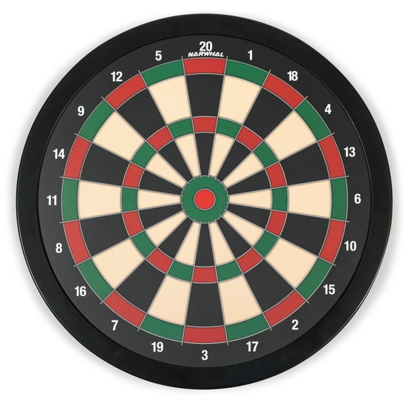 Narwhal 15.5 Magnetic Dartboard; Includes Six Magnetic Darts