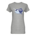 thumbnail image 1 of Narwhal 3D Design Shaped T-Shirt Women -Image by Shutterstock, Female XX-Large, 1 of 2