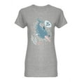 thumbnail image 1 of Narwhal Be Brave Shaped T-Shirt Women -Image by Shutterstock, Female XX-Large, 1 of 2