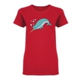 thumbnail image 1 of Narwhal Cartoon Animal Shaped T-Shirt Women -Image by Shutterstock, Female Small, 1 of 2