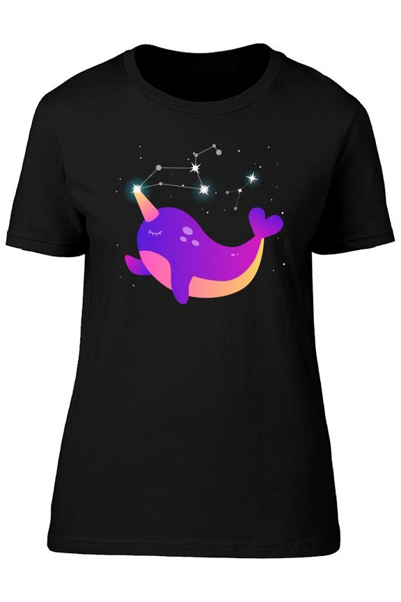 Narwhal Constellations T-Shirt Women -Image by Shutterstock, Female Small