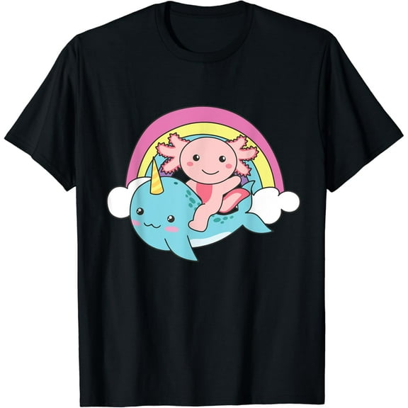 Narwhal Cute Axolotl Ocean Unicorn Kawaii Narwhals T-Shirt